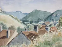 peinture : Toits de Nevy