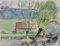 peinture : Les saules du moulin II