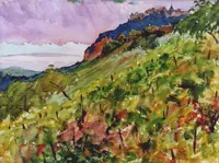 peinture : Vignes II