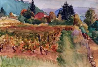 peinture : Le chemin des vignes II
