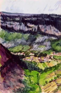 peinture : Les falaises de Baume II