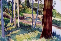 peinture : Le pont maudit V