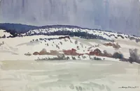 peinture : Paysage de neige II