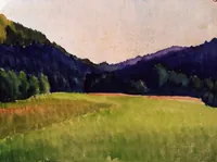 peinture : Vallée sombre