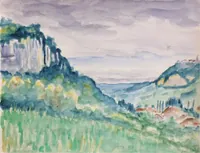 peinture : Les falaises de Billin