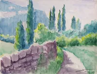peinture : Le vieux mur