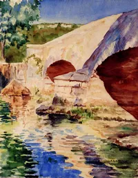 peinture : Le Pont Maudit I