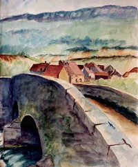 peinture : Le Pont Maudit II