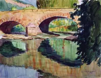peinture : Le Pont Maudit IV