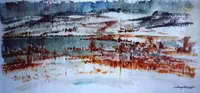 peinture : Le petit lac