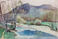 peinture : Perspective sur la Seille II