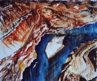 peinture : Mise en eau du lac de Vouglans
