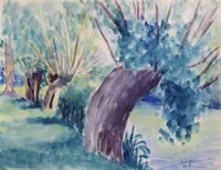 peinture : Les vieux saules VI