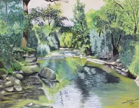 peinture : Cours de la Seille I