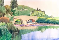 peinture : Le Pont Maudit VI