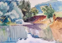 peinture : Bords de Seille V