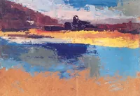 peinture : La ferme du lac I