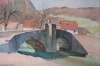 peinture : Le pont de l'Oratoire V