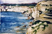 peinture : Les falaises