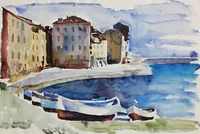 peinture : Petit port de Bastia