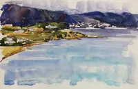 peinture : Côte de l'Esterel