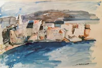 peinture : Port corse