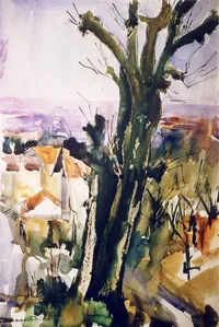peinture : La vieille montée