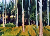 peinture : Près bois