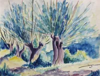 peinture : Les vieux saules IV