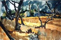 peinture : Oliveraie II