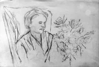 peinture : Esquisse de femme