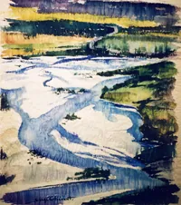 peinture : L'étiage