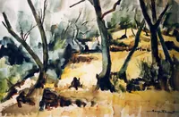 peinture : L'oliveraie I