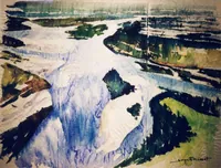 peinture : L'inondation de la Durance