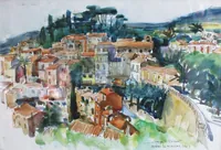 peinture : Bormes les Mimosas I