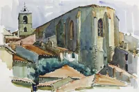 peinture : Eglise d'Hyères