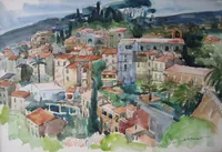 peinture : Bormes les Mimosas II