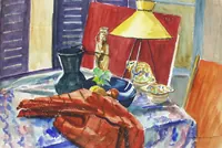 peinture : Intérieur rue des Roses IV