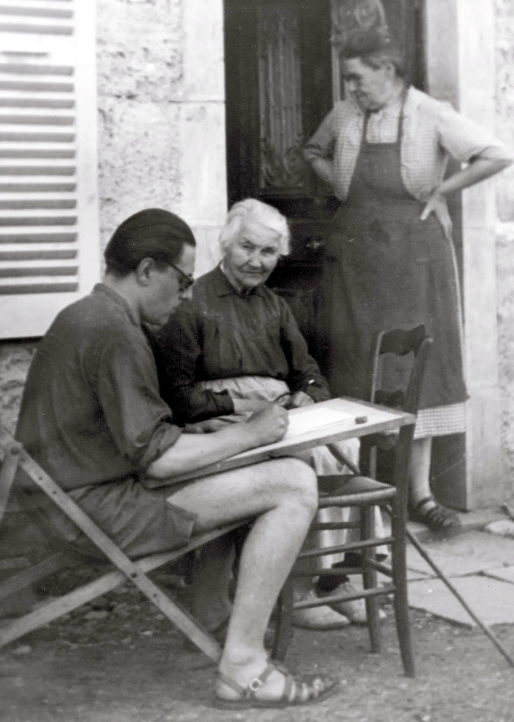 l'artiste en famille