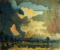 peinture : Avant l'orage