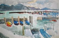peinture : Le lac n°4