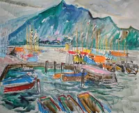 peinture : Le lac n°13