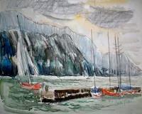 peinture : Le lac n°14