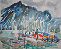 peinture : Le lac n°15