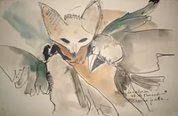 peinture : Le corbeau et le renard