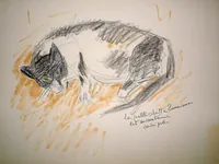 peinture : La chatte n°1