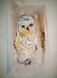peinture : Le hibou n°6