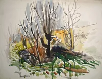 peinture : Les arbres n°34