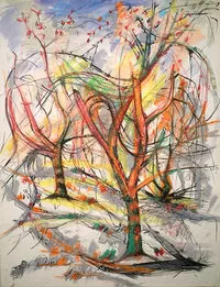 peinture : Les arbres n°70