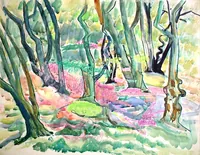 peinture : Les arbres n°105